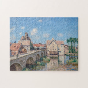 Quebra-cabeça Obra de Alfred Sisley - Le Pont de Moret