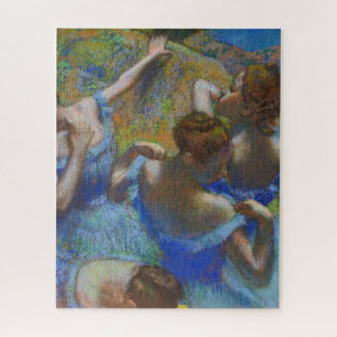 Quebra-cabeça Obra-Prima de Arte Fina Azul de Degas Bailarinas P