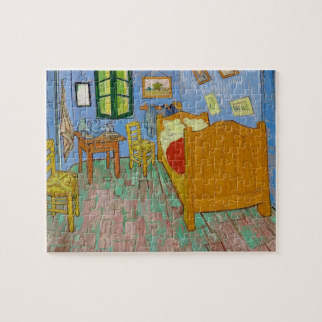 Quebra-cabeça Obra-prima do quarto de dormir por Vincent van Gog (Horizontal)