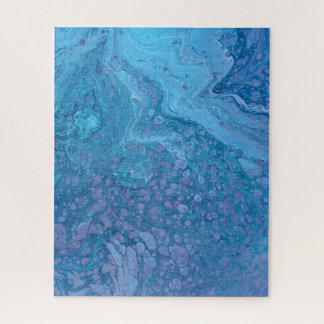Quebra-cabeça Ocean Breeze 3 Soft Blue Purple Abstract Puzzle