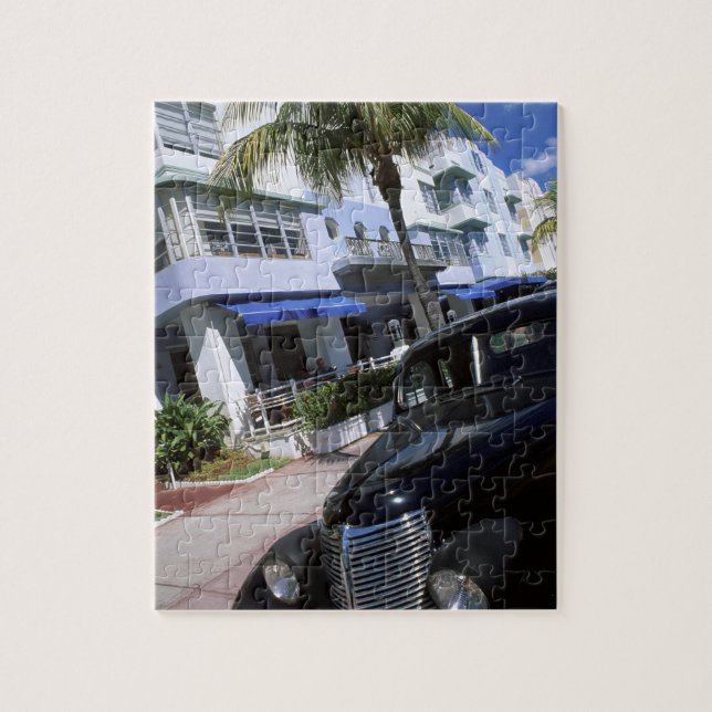 Quebra-cabeça Ocean Drive, Miami Beach Flórida (Vertical)