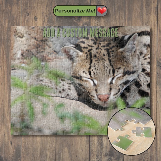 Quebra-cabeça Ocelote Sonolento (Napping Ocelot Jigsaw Puzzle)