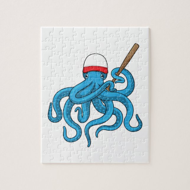 Quebra-cabeça Octopus Baco-beisebol (Vertical)
