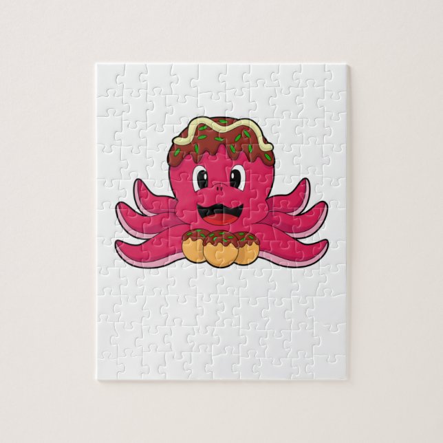 Quebra-cabeça Octopus com Bolo (Vertical)