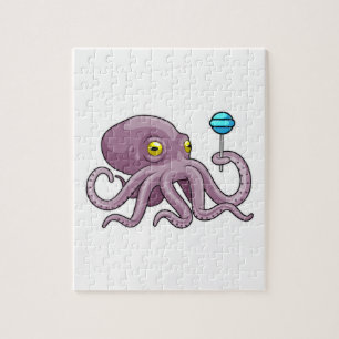 Quebra-cabeça Octopus com pirulito