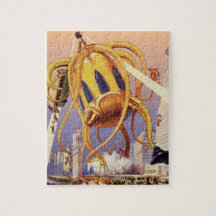 Octopus de invasão da Alienígena de ficção científ