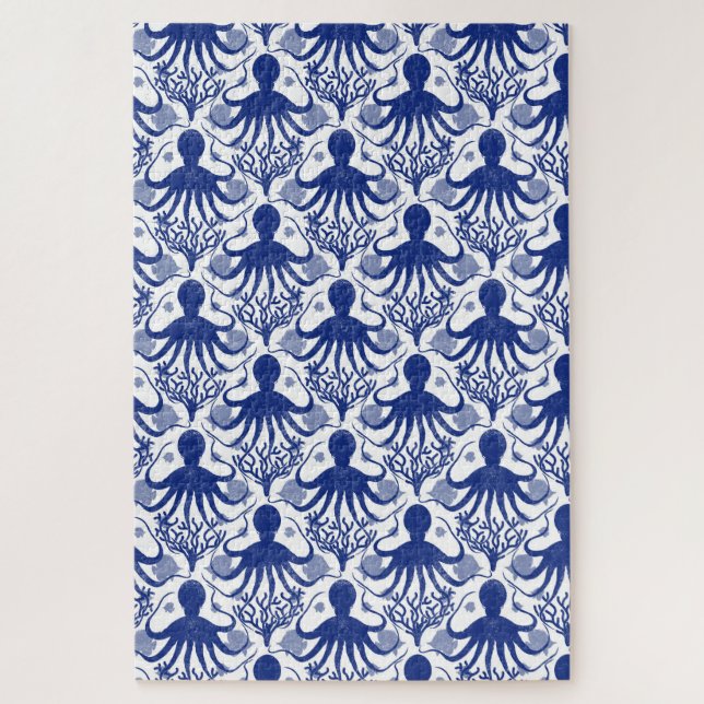 Quebra-cabeça Octopus (fundo leve) difícil (Vertical)