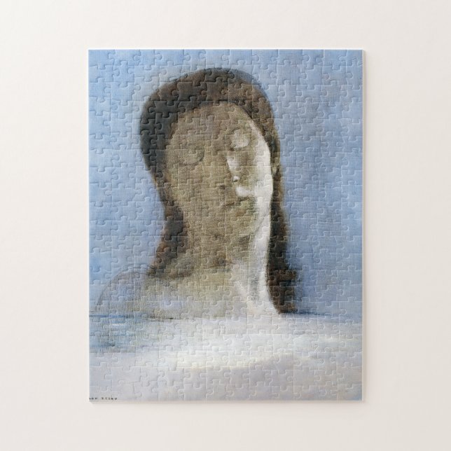 Quebra-cabeça Odilon Redon, closed eyes 1890  (Vertical)