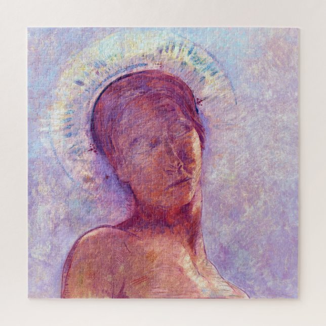 Quebra-cabeça Odilon Redon, olhos fechados 1889 (Vertical)
