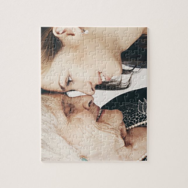 Quebra-cabeça Oferta Personalizada de Foto PERSONALIZADA (Vertical)