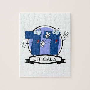 Quebra-cabeça Oficialmente bandeira de 77 aniversários