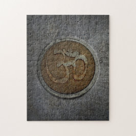 Quebra-cabeça Ohm Sign Puzzle. Spirituality Meets Brain Teaser.