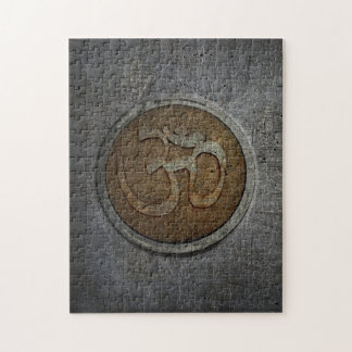 Quebra-cabeça Ohm Sign Puzzle. Spirituality Meets Brain Teaser.