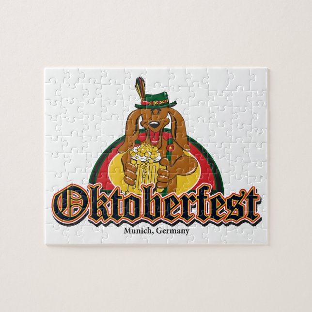 Quebra-cabeça Oktoberfest Dachshund (Horizontal)
