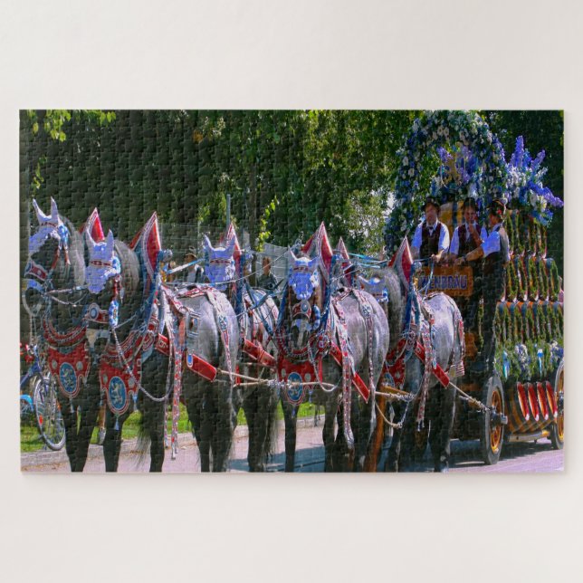 Quebra-cabeça Oktoberfest Munique Alemanha. (Horizontal)