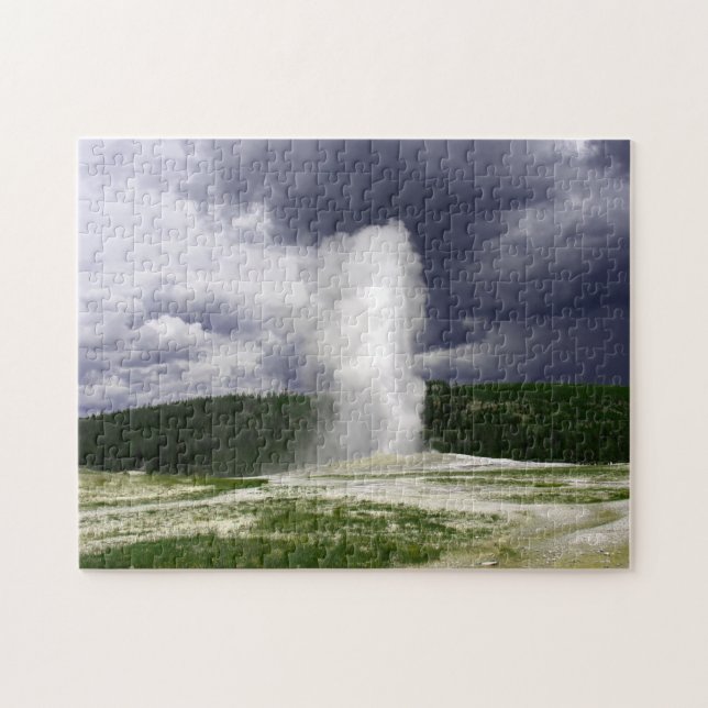 Quebra-cabeça Old Faithful Montana. (Horizontal)