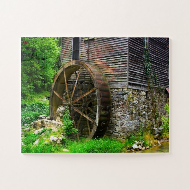 Quebra-cabeça Old Mill Gatlinburg Tennessee (Horizontal)