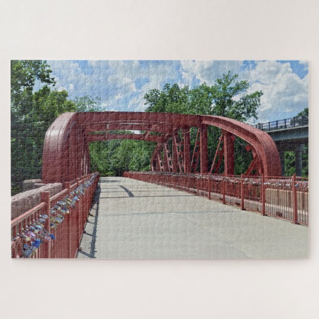 Quebra-cabeça Old Red Bridge, Kansas City, Missouri (Horizontal)