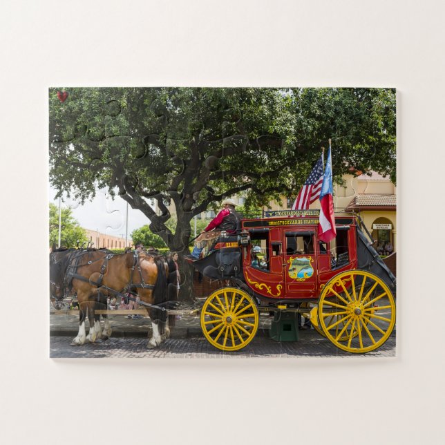 Quebra-cabeça Old Stagecoach Texas (Horizontal)