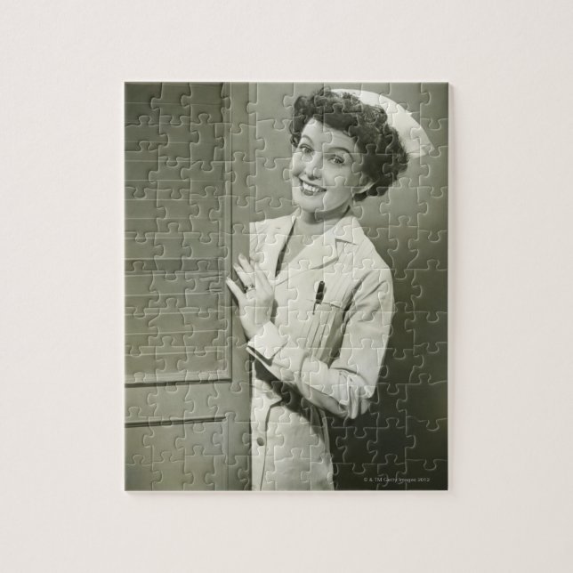 Quebra-cabeça Olhando a enfermeira (Vertical)