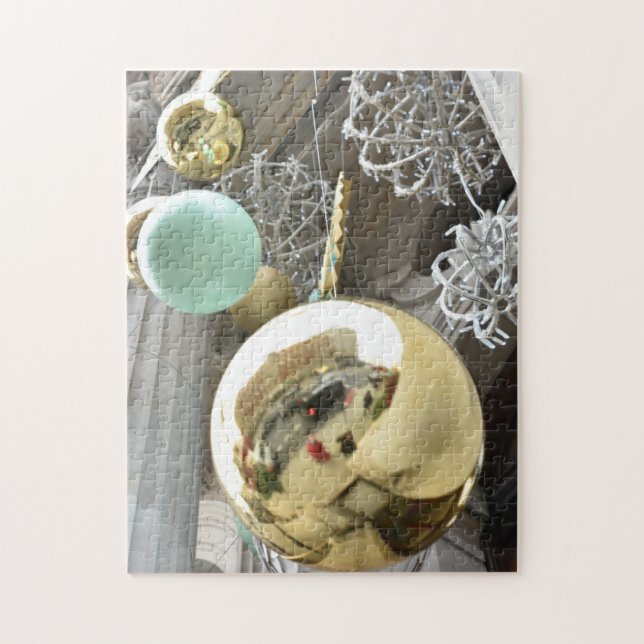 Quebra-cabeça Olhando, Bolas de Natal, Knightsbridge, Londres (Vertical)