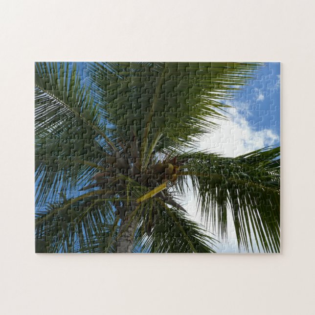 Quebra-cabeça Olhando para a natureza tropical da árvore de palm (Horizontal)