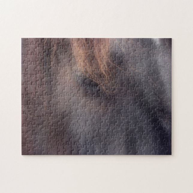 Quebra-cabeça Olho De Um Animal De Cavalo Contentado (Horizontal)