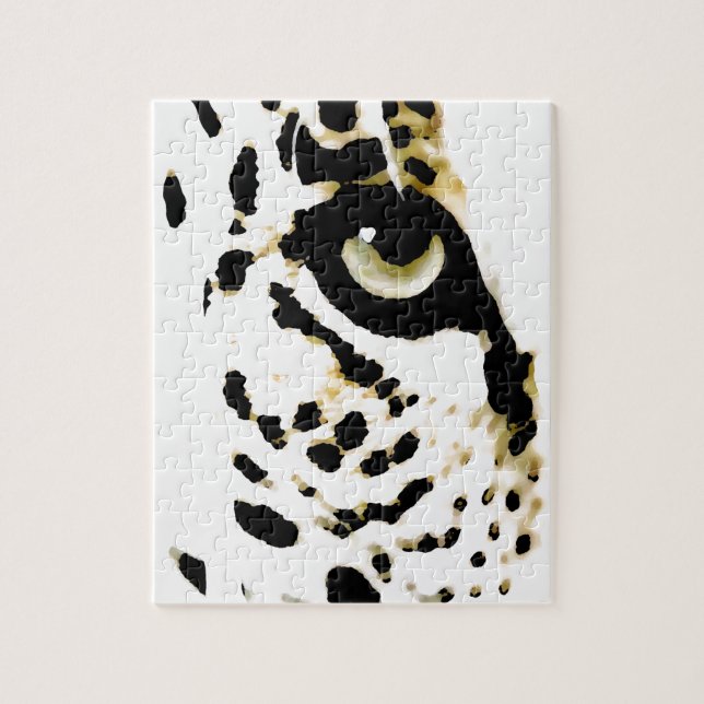 Quebra-cabeça Olho-leopardo - Arte animal (Vertical)