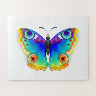 Quebra-cabeça Olho Peacock da Borboleta Arco-Íris