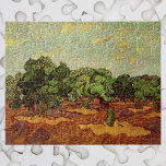 Quebra-cabeça Olive Grove, céu azul pálido de Vincent van Gogh<br><div class="desc">Olive Grove, Céu Azul Pálido de Vincent van Gogh é uma pintura típica da paisagem apos impressionismo de arte. Uma cena agrícola com um pomar de oliveira contra um céu azul claro de verão com algumas nuvens sábia. É uma das mais de uma dúzia de paisagens de oliveiras que van...</div>