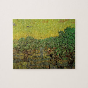 Quebra-cabeça Oliveira com Figuras Colhendo, Vincent van Gogh