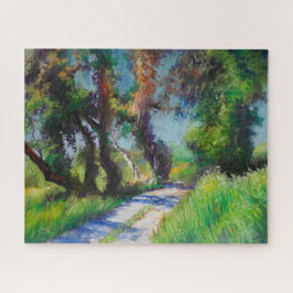 Quebra-cabeça Oliveiral Iluminada pelo Sol Paisagem Pastel