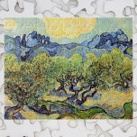 Quebra-cabeça Oliveiras com Alpilles por Vincent van Gogh<br><div class="desc">Olive Trees com os Alpilles em Segundo Plano de Vincent van Gogh é uma pintura típica de apos impressionismo de arte. Um pomar sobre um cheio de frutas de fazenda, tendo em vista uma cadeia montanhosa à distância. É uma das mais de uma dúzia de paisagens de oliveiras que van...</div>