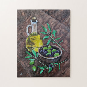 Quebra-cabeça Oliveiras da Andaluzia Pintura por Alfred Fox