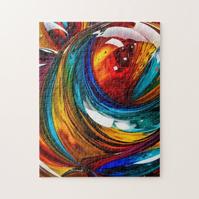 Quebra-cabeça Onda de vidro - (Vertical)