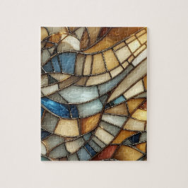 Quebra-cabeça Onda de Vidro Manchado Puzzle