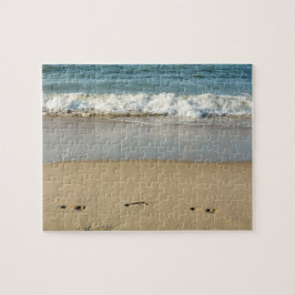 Quebra-cabeça Onda e Pegadas  -