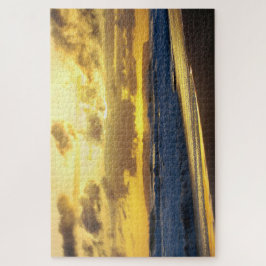 Quebra-cabeça Ondas caem na praia Kauai em Sunset, Havaí