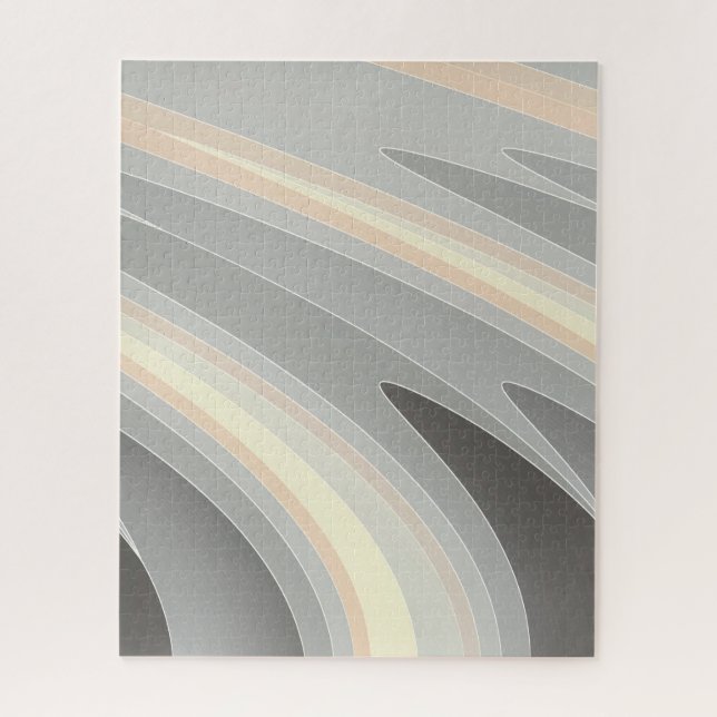 Quebra-cabeça Ondas cor-de-rosa cinza (Vertical)