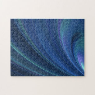 Quebra-cabeça Ondas De Areia Azul E Verde Suave