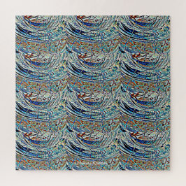 QUEBRA-CABEÇA ONDAS DE DESIGN DE VIDRO ARMAZENADO