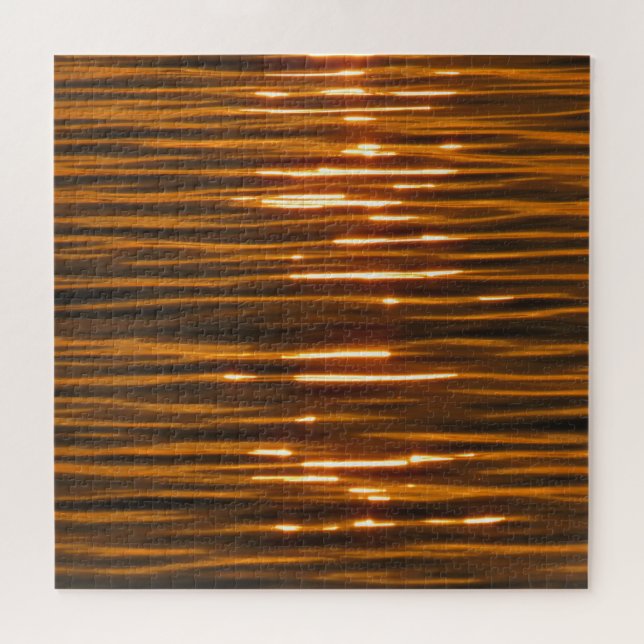 Quebra-cabeça ondas de ouro (Horizontal)