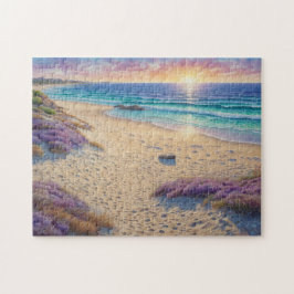 Quebra-cabeça Ondas de Praia Lindas e Arte à Beira-Mar
