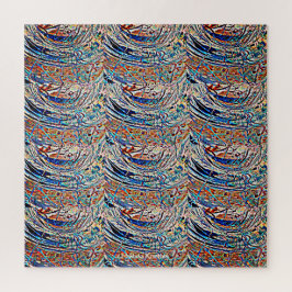 QUEBRA-CABEÇA ONDAS DE VIDRO PISCADO DESIGN 2