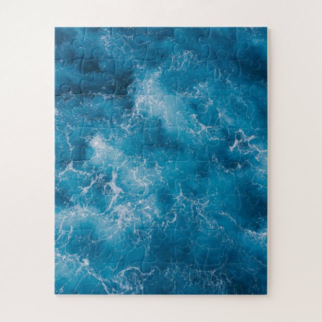 Quebra-cabeça Ondas do Oceano Azul em Acidente (Vertical)