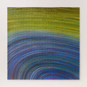 Quebra-cabeça Ondas Fracionadas de Capa abstrato 34