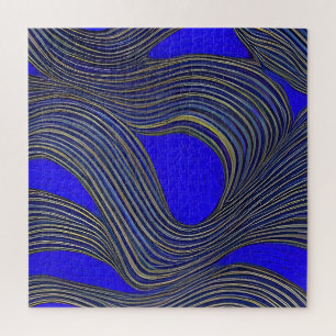 Quebra-cabeça Ondas Fracionadas de Capa de abstrato 18