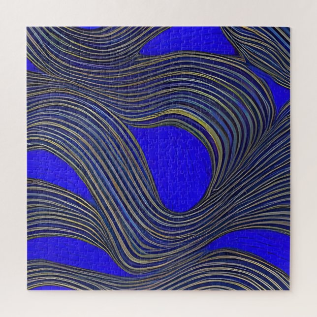 Quebra-cabeça Ondas Fracionadas de Capa de abstrato 18 (Vertical)