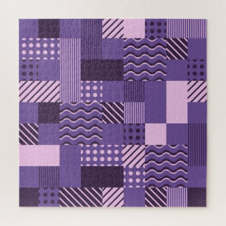 Quebra-cabeça Ondas Pontos de Grelha: Moderno Sem Costura.