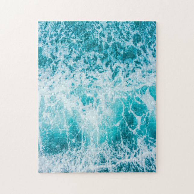 Quebra-cabeça Ondas Tropicais Do Oceano Azul (Vertical)